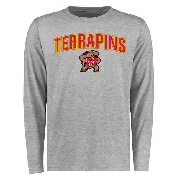Maryland Terrapins Proud Mascot Long Sleeve WEM T-Shirt - Ash,We sell and wholesale Maryland Terrapins Proud Mascot Long Sleeve WEM T-Shirt - Ash on line form chian!